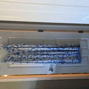 Blue and White Floral Romper